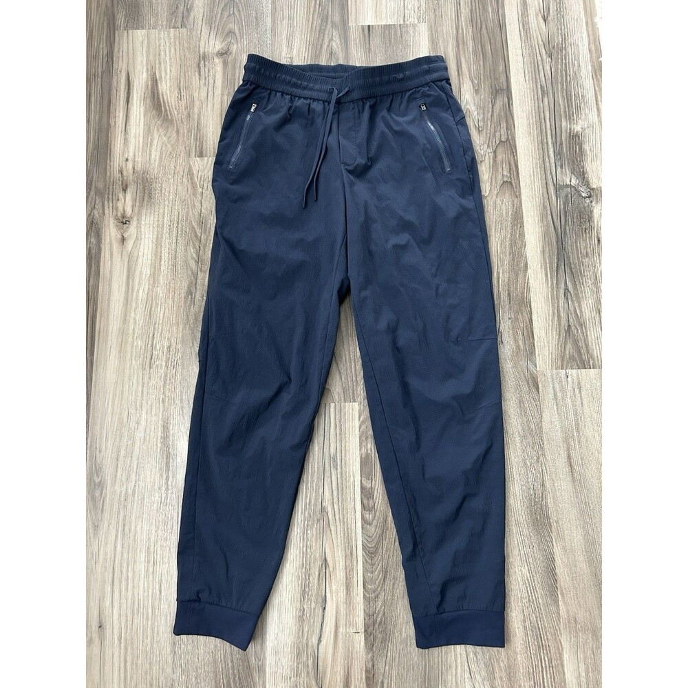 Athleta Trekkie North Jogger Navy Blue Ripstop Active Pants Small Tall S/T